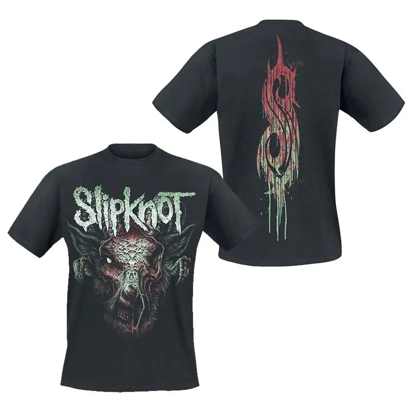 Gothic Band Graphic T-Shirt 100% Cotton Streetwear Top