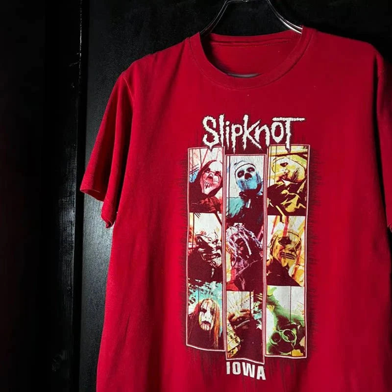 Gothic Band Graphic T-Shirt 100% Cotton Streetwear Top