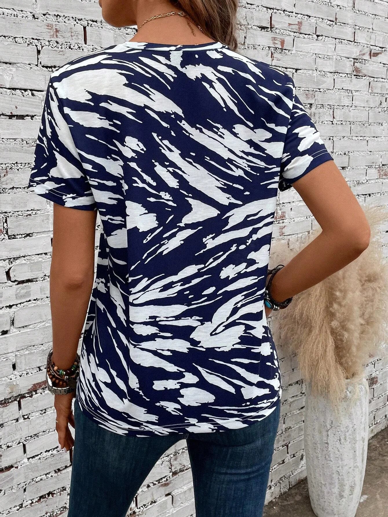 Women's T-Shirts For Women American Flag 3d Print Tops Casual Street Femalewear Summer Oversized T-Shirt Fashion Y2k Clothing