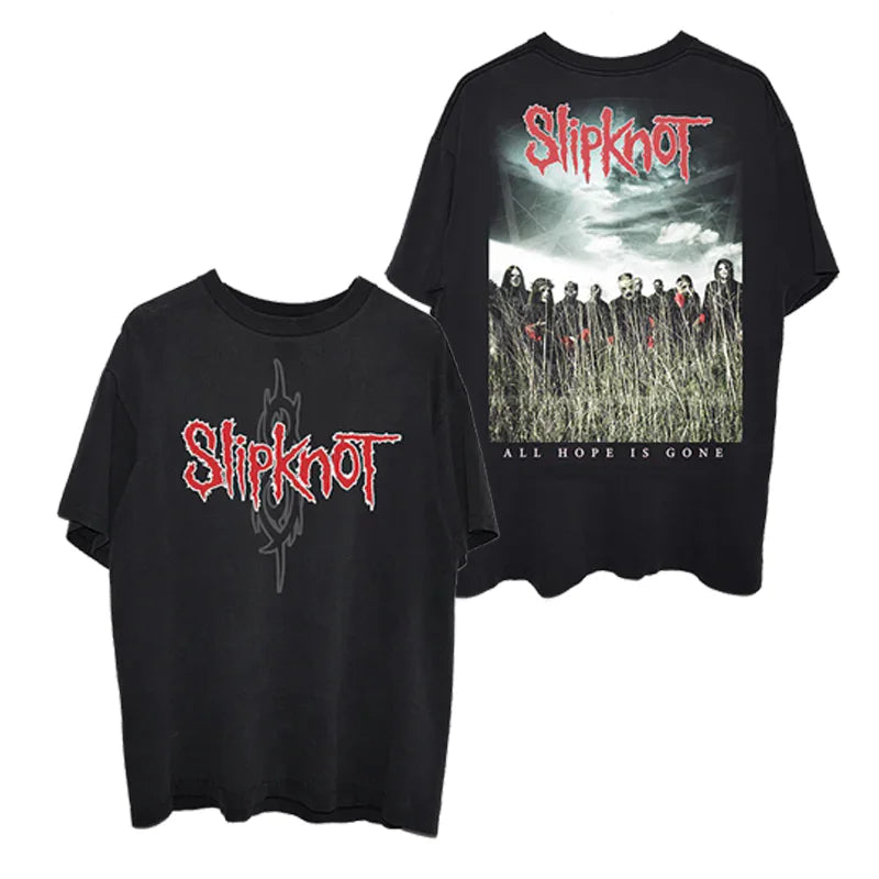 Gothic Band Graphic T-Shirt 100% Cotton Streetwear Top