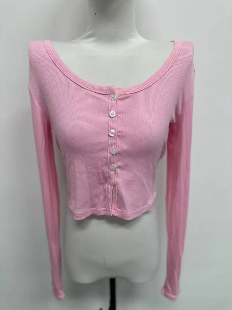 The Essential Cropped Long-Sleeve Top