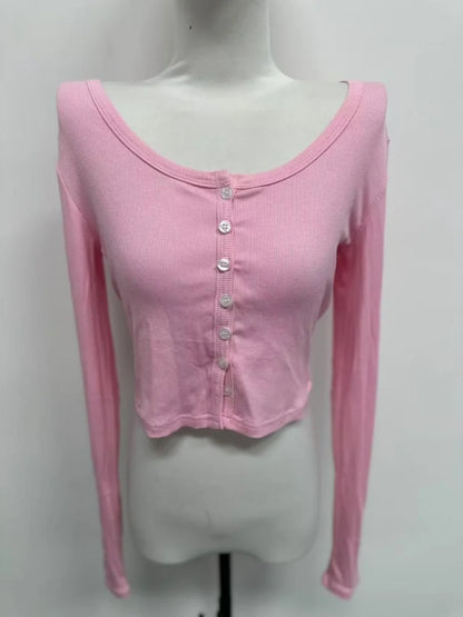 The Essential Cropped Long-Sleeve Top