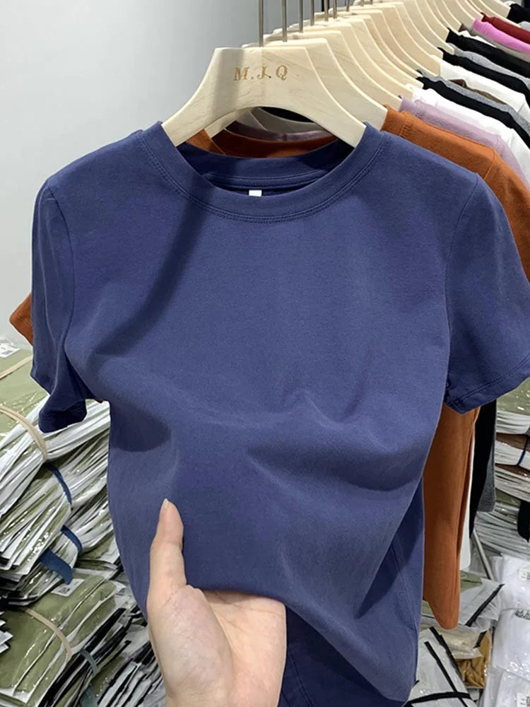 Women’s Y2K Crop T-Shirt Casual Short Sleeve Top