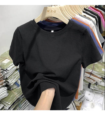 Women’s Casual Short Sleeve Tee Cotton Blend Top