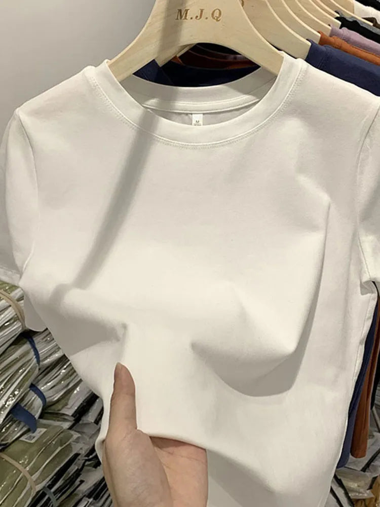 Women’s Casual Short Sleeve Tee Cotton Blend Top