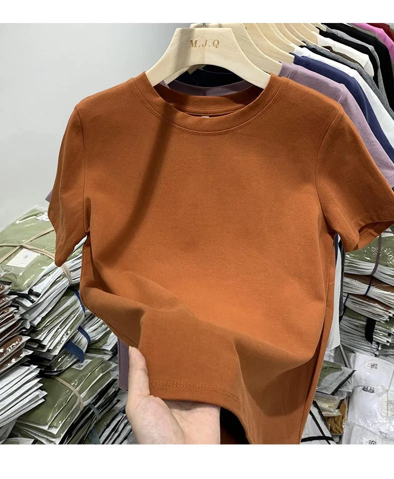 Women’s Y2K Crop T-Shirt Casual Short Sleeve Top
