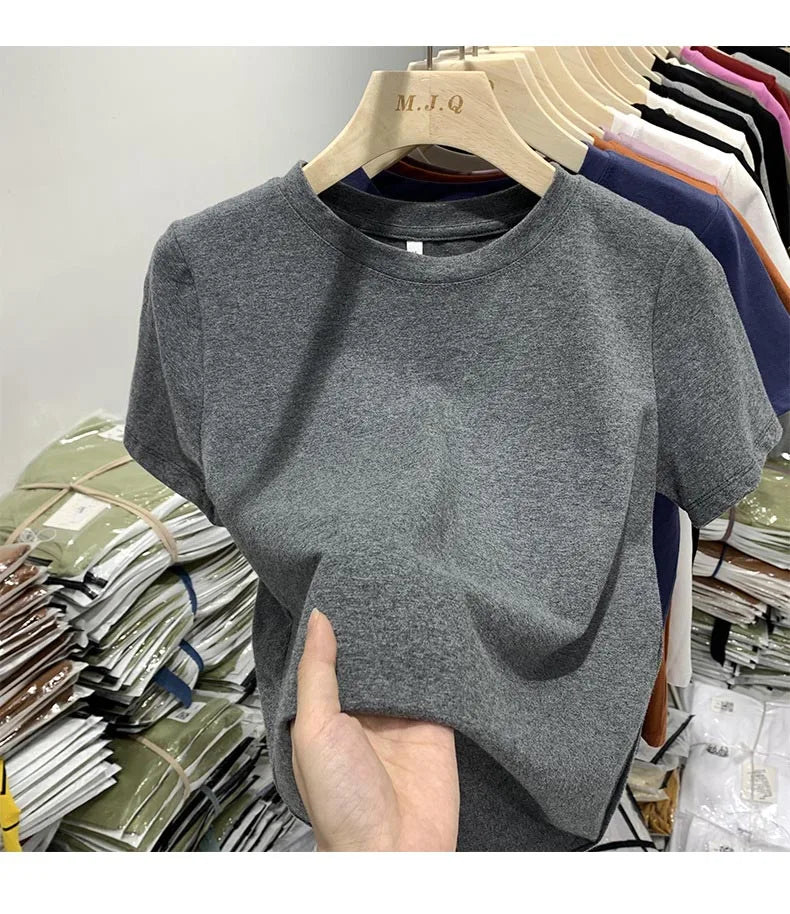 Women’s Y2K Crop T-Shirt Casual Short Sleeve Top