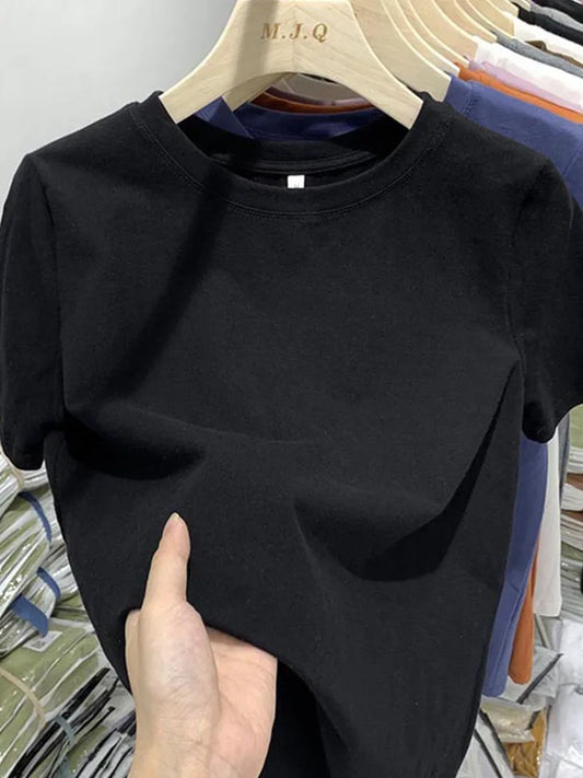 Women’s Casual Short Sleeve Tee Cotton Blend Top