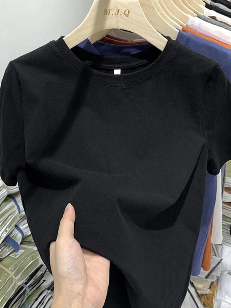 Women’s Casual Short Sleeve Tee Cotton Blend Top