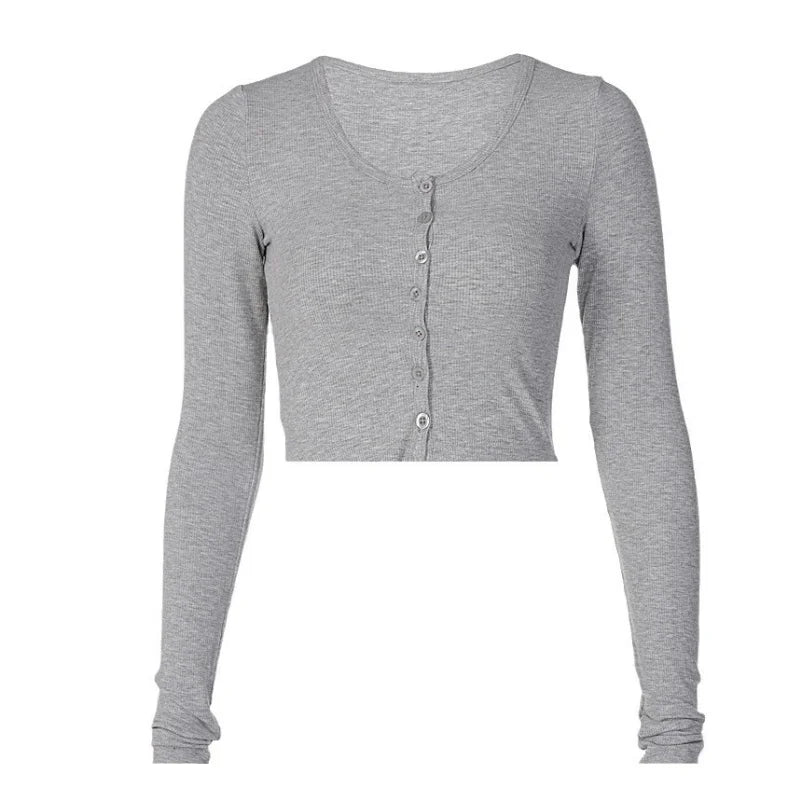 The Essential Cropped Long-Sleeve Top