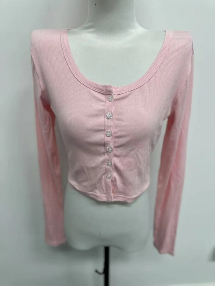 The Essential Cropped Long-Sleeve Top