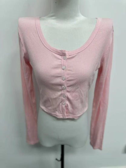 The Essential Cropped Long-Sleeve Top