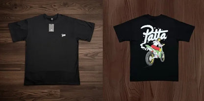 New Arrival Patta Tshirt American Street Style with Palm Tree Star Print Man Short Sleeve Tops