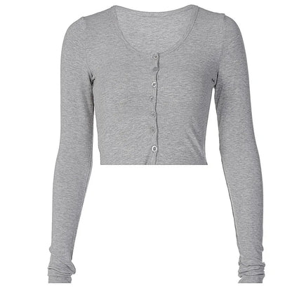 The Essential Cropped Long-Sleeve Top