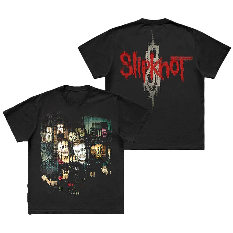 Gothic Band Graphic T-Shirt 100% Cotton Streetwear Top