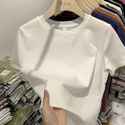Women’s Casual Short Sleeve Tee Cotton Blend Top