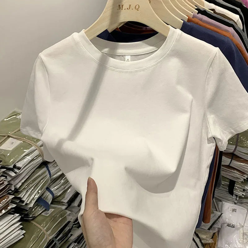 Women’s Casual Short Sleeve Tee Cotton Blend Top