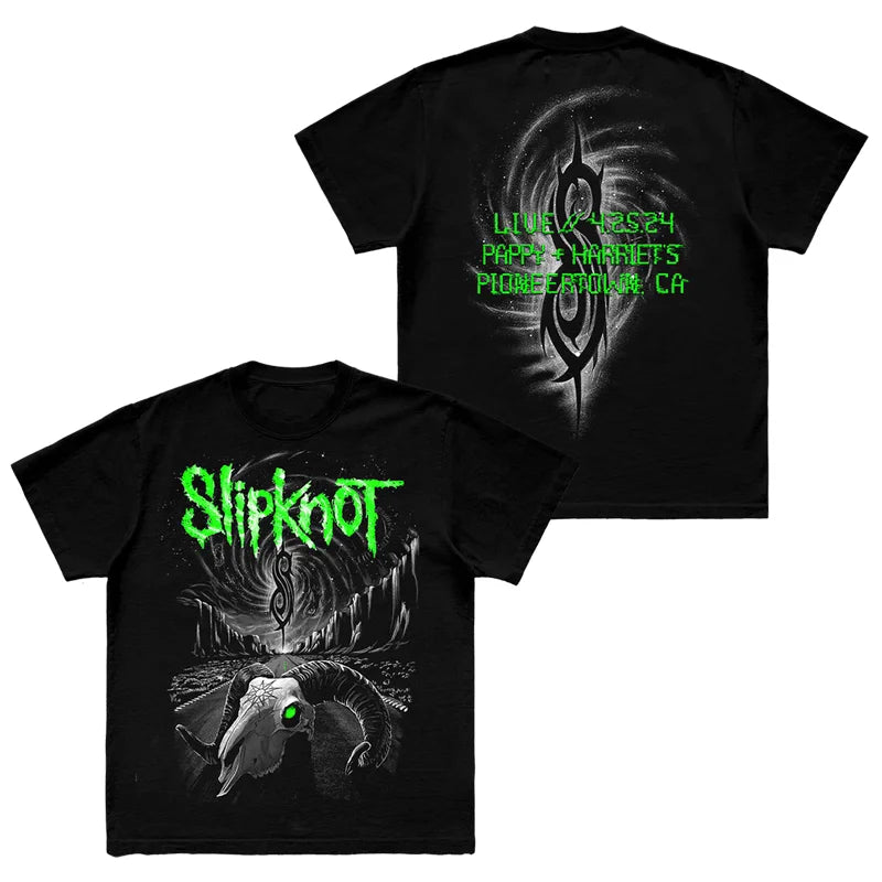 Gothic Band Graphic T-Shirt 100% Cotton Streetwear Top