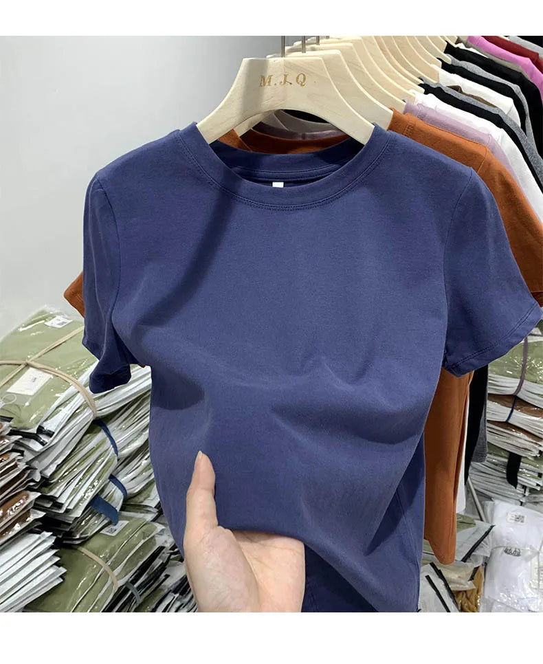 Women’s Y2K Crop T-Shirt Casual Short Sleeve Top