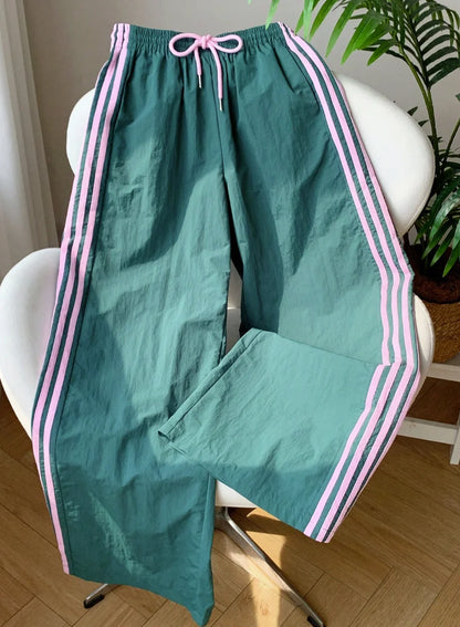 Women's clothing elegant, casual, fashionable, outdoor sports slimming, versatile, elastic waist pants