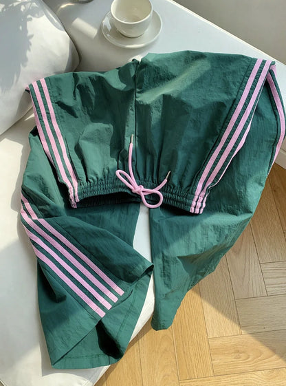 Women's clothing elegant, casual, fashionable, outdoor sports slimming, versatile, elastic waist pants