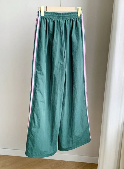 Women's clothing elegant, casual, fashionable, outdoor sports slimming, versatile, elastic waist pants