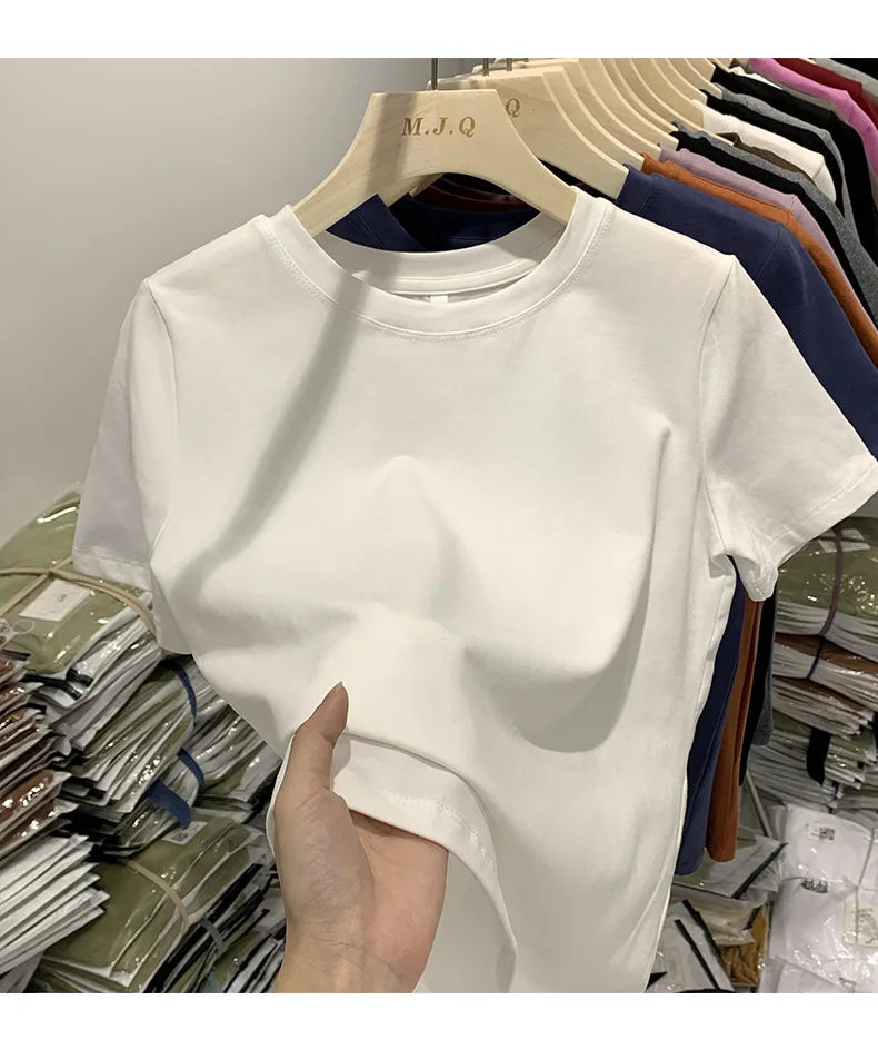 Women’s Casual Short Sleeve Tee Cotton Blend Top