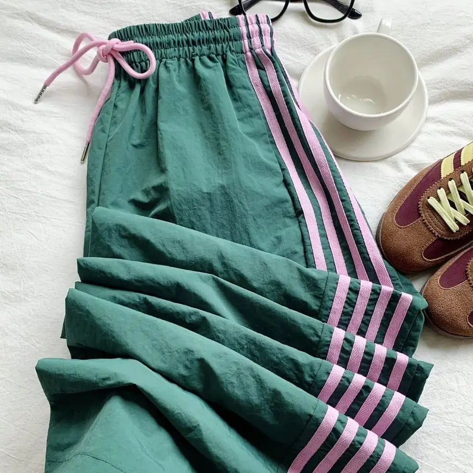 Women's clothing elegant, casual, fashionable, outdoor sports slimming, versatile, elastic waist pants