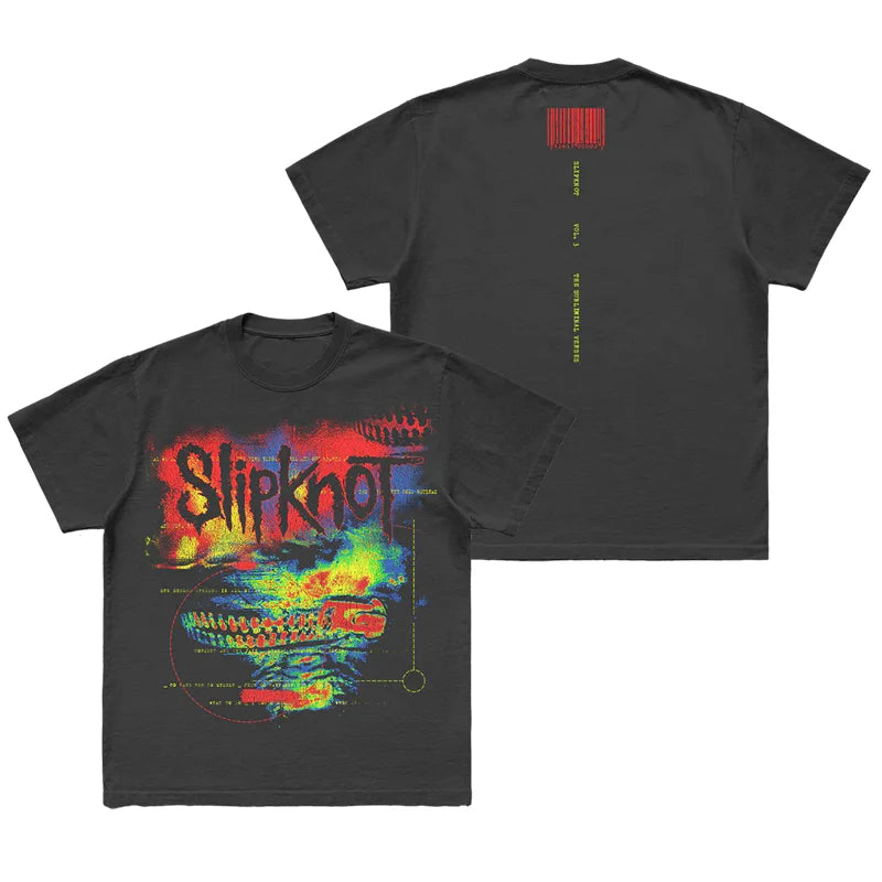 Gothic Band Graphic T-Shirt 100% Cotton Streetwear Top