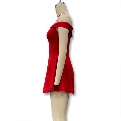 Women's Clothing 2025 Autumn New Arrival Contrast Color Design Sexy Tube Top Slim Fit Ruffle Dress Vestidos De Mujer