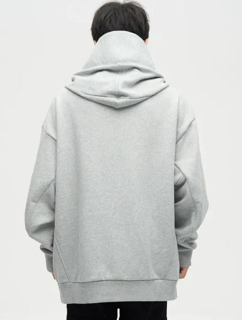 High Street Heavy Fleece-lined Thickened Hooded Sweatshirt
