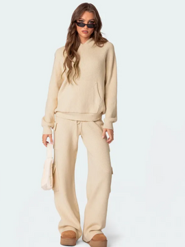 Casual Hooded Sweater Suit for Spring & Autumn